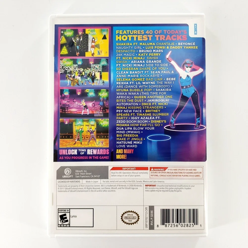 Just Dance 2018 (Nintendo Wii, 2017) Complete Tested & Works